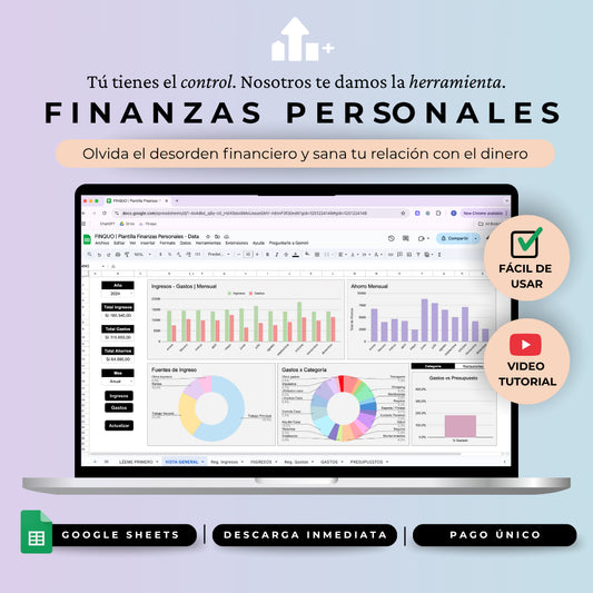 PACK FINQUO - 5 en 1 - Google Sheets