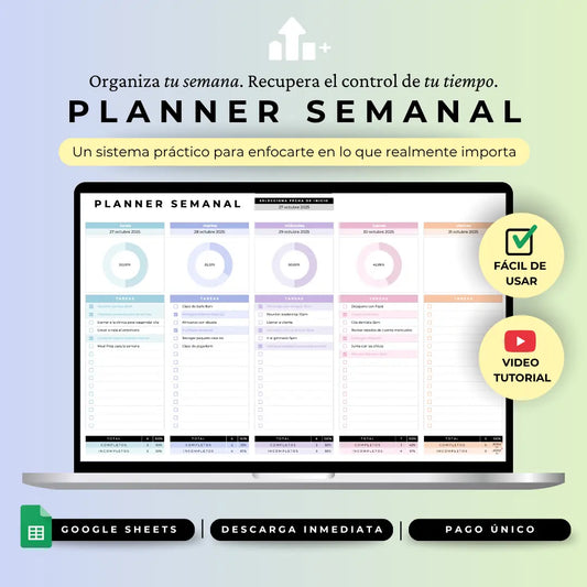 Planner Semanal - Google Sheets